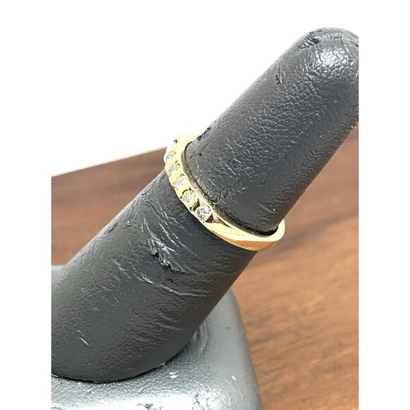 Women's Wedding Band Diamond 0.50ctw 14k Yellow Gold Stackable Ring Size 6.25 - Picture 9 of 12
